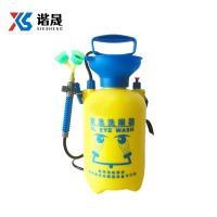 谐晟 便携式洗眼器 工业用验厂双喷头压力表实验室壁挂式紧急双口洗眼冲眼器 双口便携式5L 1台