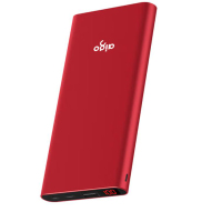 爱国者(aigo)W100 充电宝 超薄小巧10000毫安时移动电源聚合物电芯 适用于安卓苹果手机通用 红色