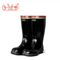 飞鹤牌 钢包头防砸工矿靴 保护足趾靴 防砸胶靴 防滑雨鞋 防水雨靴 耐磨 T215