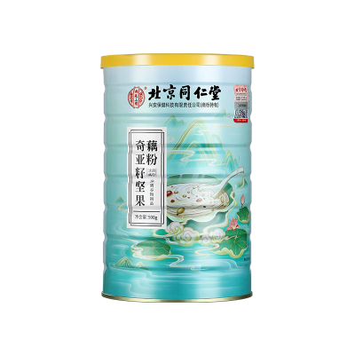 北京同仁堂奇亚籽坚果藕粉500g*1罐