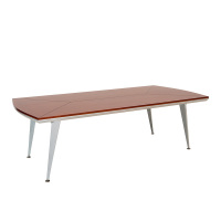 西泰油漆会议桌2.4米会议桌培训桌XT541 胡桃色