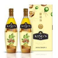 金龙鱼 KING'S核桃油750ML*2组合金龙鱼KING'S核桃油750ML*2(组合装)(单位:盒)