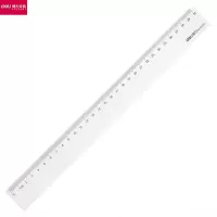 得力(deli)6230 直尺塑料直尺学生尺子文具绘图办公直尺绘图尺文具 30cm 20只
