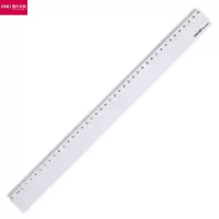 得力(deli)6240 直尺塑料直尺学生尺子文具绘图办公直尺绘图尺文具 40cm 20只