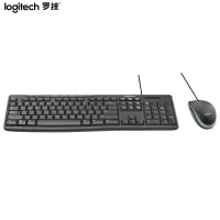 罗技(Logitech)MK200 键鼠套装 有线键鼠套装 办公键鼠套装 多媒体键鼠套装 USB即插即用 黑色