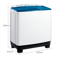 小天鹅(LittleSwan)10公斤洗衣机半自动 品牌电机 强劲动力 双桶双缸TP100VS908