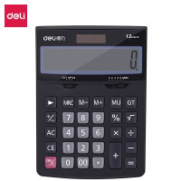 得力(deli)计算器 桌面计算器 办公工具 1520A 黑色 1台