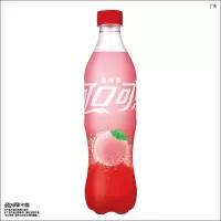 可口可乐蜜桃味 500ml/瓶 桃子可乐碳酸饮料汽水王心凌推荐