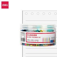 得力(deli)办公票夹组合套装(混)78552(票夹、回形针混装)3#票夹10枚+5#票夹35枚+3#回形针240个