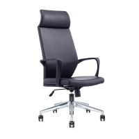 西泰办公椅主管椅转椅电脑椅西皮椅XT809 黑色