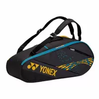 尤尼克斯YONEX羽毛球包多功能大容量独立鞋仓6支装运动背包BA82026CR-193驼金色