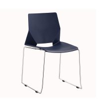 西泰办公休闲椅塑料时尚钢腿椅会议椅XT696
