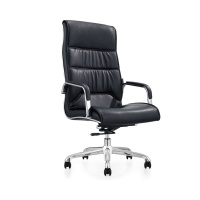 西泰办公椅电脑椅老板椅大班椅转椅西皮椅XT827 黑色
