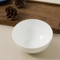 厨夫人骨瓷白碗12.5cm