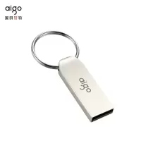 爱国者(aigo)32GB USB 2.0 U盘 迷你款 金属银色车载U盘 U268 单位:个