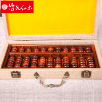 滑氏红木 红酸枝算盘木质算盘实木摆件 11规