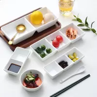 6寸四格碟配菜盘 味碟