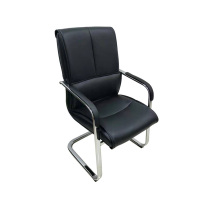 西泰办公椅 会议椅 电脑椅 老板椅 牛皮弓形椅XT998 黑色