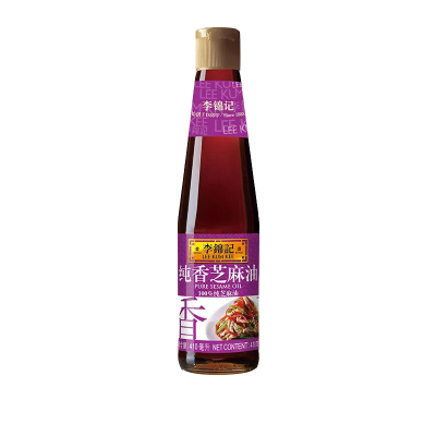 李锦记纯香芝麻油 410ml/瓶 正宗纯正无添加香油 凉拌蘸料火锅家用 舔碗