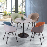 西泰办公桌休闲桌接待洽谈桌椅组合XT1107 一桌四椅