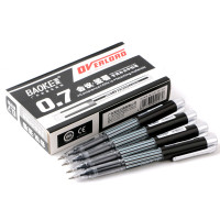宝克(BAOKE)大容量中性笔(0.7mm) PC1168 黑色 12支/盒 单位:盒