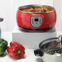 乐扣乐扣LOCK&LOCK 多功能电蒸锅电煮锅电热锅 EJP427RED 台 红色