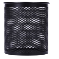 得力(deli) 得力909 金属网纹圆形笔筒