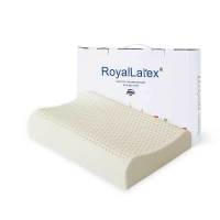 皇家RL 乳胶枕 高低曲线平滑枕进口天然乳胶枕头[尊享版]