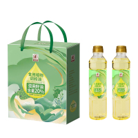 塞翁福 亚麻籽油礼盒食用油 物理压榨油礼盒 500ml*2