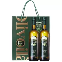 欧丽薇兰 橄榄油 厨房烹饪炒菜植物油简装礼盒750ML*2
