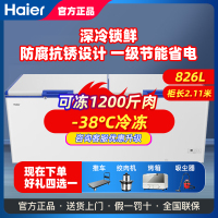 海尔haier小冰柜家用冷柜小型商用大容量保鲜冷冻两用减霜箱囤货BC/BD-826SEA