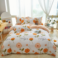 纯棉四件套100全棉被套床单床品高级感学生宿舍床上三件套