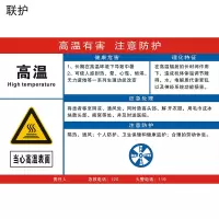 联护电力 安全标识牌 警示牌 铝合金牌 应急处置卡公告栏1300*800