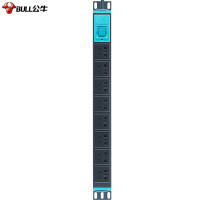 公牛(BULL)PDU机柜插座/插线板/插排/排插/接线板/拖线板 8位总控全长1.8米 GNE-1080