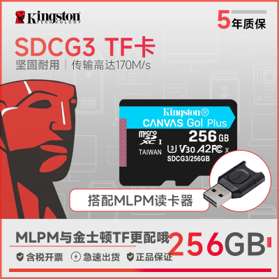 SDCG3/256GB+MLPM TF卡高速读卡器