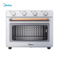 美的(Midea) 多功能电烤箱 家用烘焙 机械式操控 四管发热 上下独立控温 PT3510 月光灰
