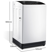 TCL 8公斤内凸式蜂巢水晶内筒 智能控制全自动洗衣机TB-V80亮灰色 洗涤护衣