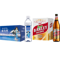 西藏卓玛泉西藏青稞啤酒 卓玛泉500ML*24瓶/箱 青稞啤酒628ML*9瓶/箱 天然饮用水 青稞酿造 整箱