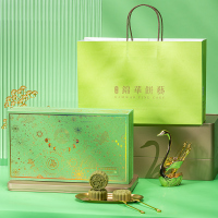 锦华礼 牛油果流心月饼中秋月饼组合400g