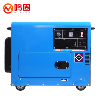 鸣固 10KW柴油发电机220V380V家用自动发动机 双电压10KW豪华低噪款电启动+烧柴油 柴油发电机双电压