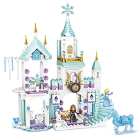企采严选 积木女孩子公主梦系列益智拼装冰雪奇缘城堡儿童拼图玩具