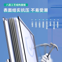 得力8784支架式白板 120*90cm A型架带架磁性支架式白板(黑色)(块)