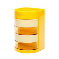 得力多功能笔筒904(黄)(只)