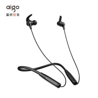 爱国者(aigo)W06 蓝牙项圈耳机 国民好物爱国者 运动无线蓝牙耳机 挂脖颈挂式双入耳 耳塞式耳机