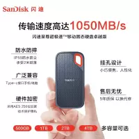 闪迪(SanDisk) 2TB Type-c 移动硬盘 速度1050MB/S
