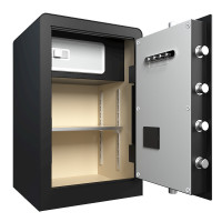 得力(deli) 3644S电子密码保管箱H600(黑色)(台)