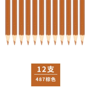晨光(M&G) 水溶性彩铅笔 彩色铅笔手绘画笔涂色填色彩笔 棕色12支