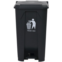 大垃圾桶30L脚踏黑31*29*40cm 脚踏带盖垃圾桶30L TB-LJT30B