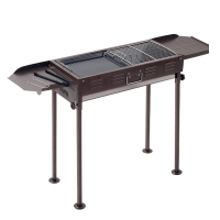 DP 烧烤架户外 古铜色可升降烤炉+调料板+烧烤8件套