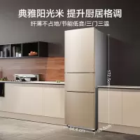 美的(Midea) 213升 三门三温家用小电冰箱冷藏冷冻大容量节能 BCD-213TM(E) 1台